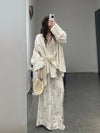 Mutedance 25 Spring/Summer Printed Skirt MD-MD25SS131-HOARY
